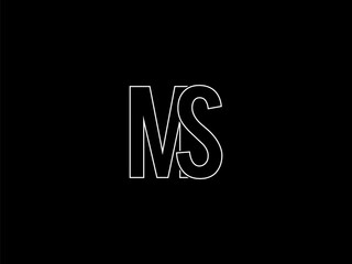 Initial MS letter Logo Design vector Template. Monogram or letter mark MS logo Design