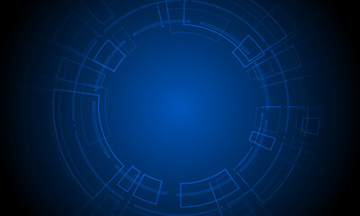 Sci fi futuristic user interface, HUD, Technology abstract background , Vector illustration.	
