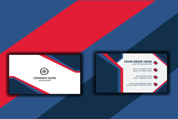 Modern and clean business card design, professional business card template