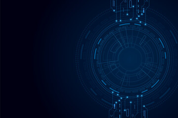 Obraz premium Sci fi futuristic user interface, HUD, Technology abstract background , Vector illustration. 