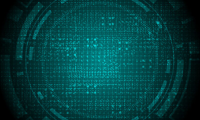 Obraz premium Sci fi futuristic user interface, HUD, Technology abstract background , Vector illustration. 