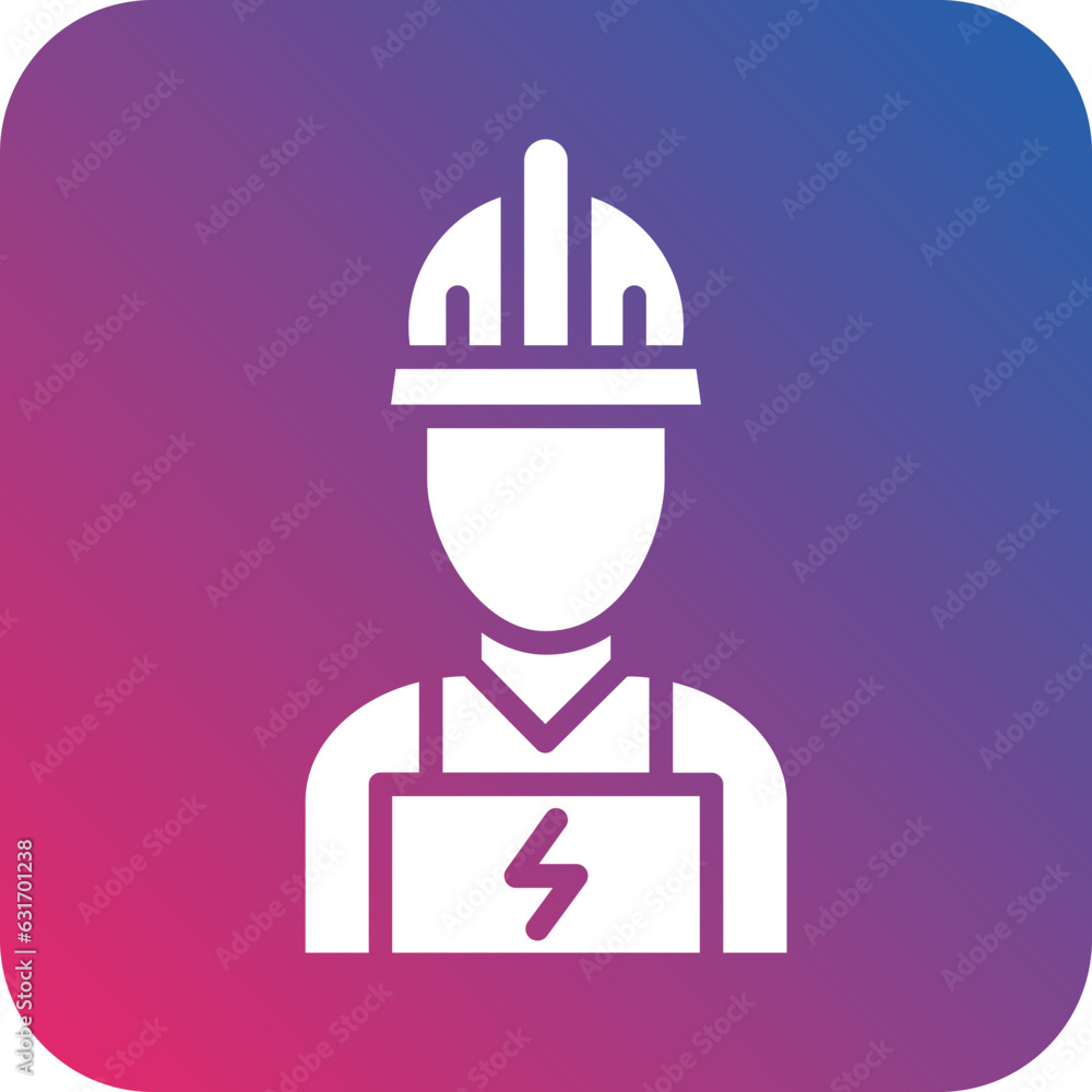 Poster vector design electrician icon style