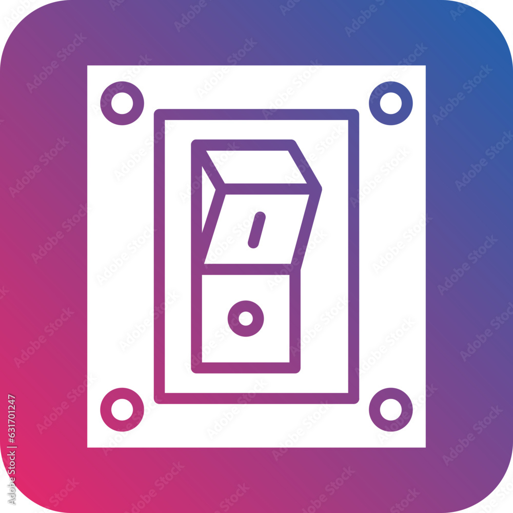 Poster vector design switch icon style