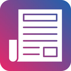Obraz premium Vector Design Newspaper Icon Style