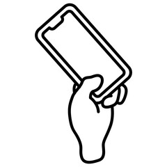 hands holding smartphone