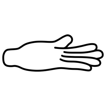 hand gestures line icon