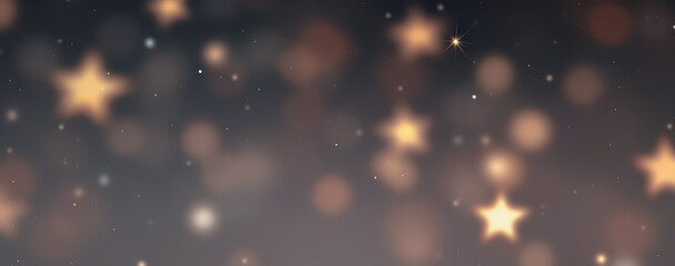 Blurred Glowing Stars Background