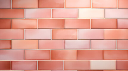 Obraz premium Glossy Peach & White ceramic wall tiles