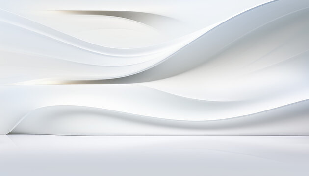 3D White Interior Background