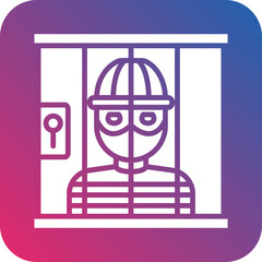 Vector Design Prisioner Icon Style