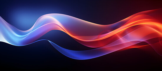 Abstract curved background, streamlined, banner