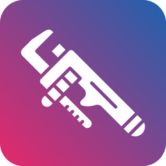 Vector Design Pipe Wrench Icon Style