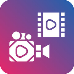 Vector Design Video Production Icon Style