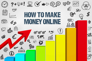 How To Make Money Online	
 - obrazy, fototapety, plakaty