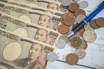 お金 現金 お札 家計簿 