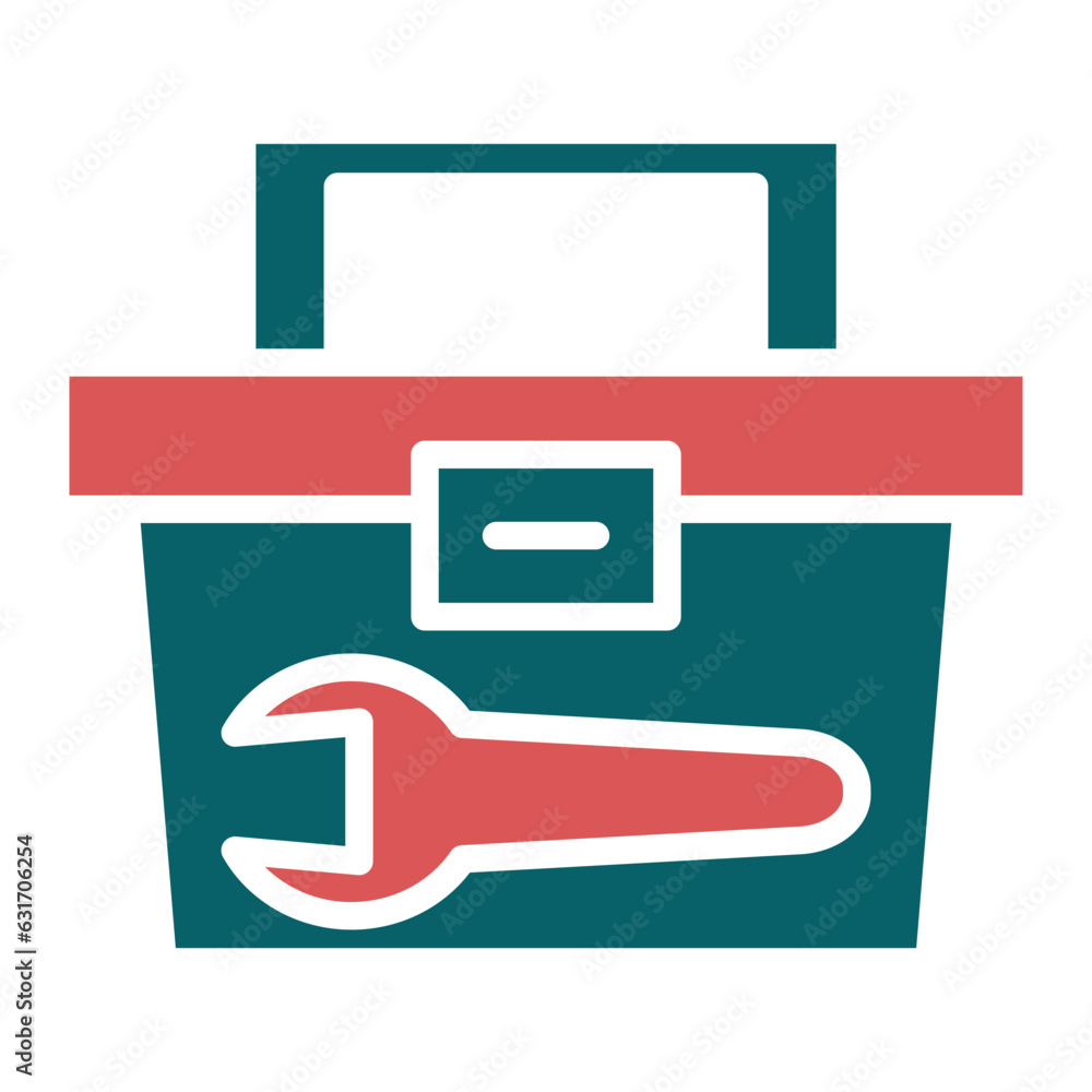 Poster vector design tool box icon style