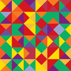 Fototapeta premium Vector abstract geometric cube and triangle angular colorful pattern. Background for layout design and poster