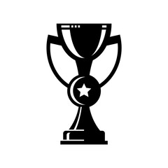 Vector winner cup. Trophy line icon. Symbol or emblem. vector illustration