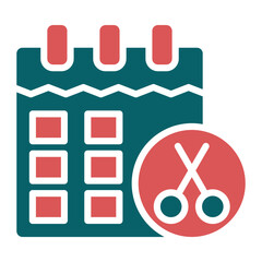 Vector Design Barber Appointment Icon Style