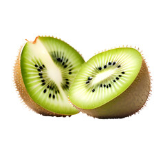 kiwi fruit isolated on white