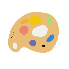 palette and brush