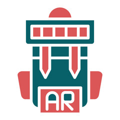 Vector Design Ar Backpack Icon Style