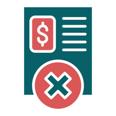 Fototapeta premium Vector Design Early Termination Fee Icon Style