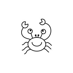 crab cartoon vector