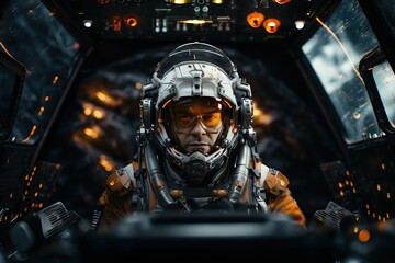 Fototapeta premium Astronaut - Elements of this Image. Generated with AI