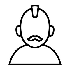 Avatar user outline icon