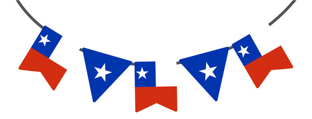 Chile Decor Flag