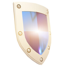 shield on a white background