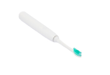 Electric toothbrush isolated on white background.Smart electric toothbrush. Modern technology for health. healthy teeth. Dentistry. Dentist concept.