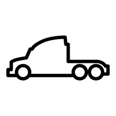 Truck line icon