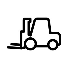 Naklejka premium Forklift Car line icon