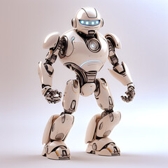 Modern Cyborg Mech Toy Pointing to the Future | Illustrating Technological Advancements in Robotics"