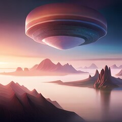 sunrise in the desert