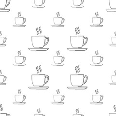 Tea Cup Icon Seamless Pattern M_2203001