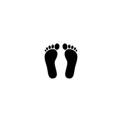 Fototapeta na wymiar Foots icon isolated on white background