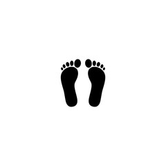 Fototapeta na wymiar Foots icon isolated on white background