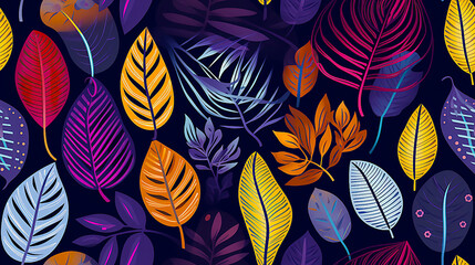 Colorful Autumn Leaves Background