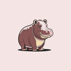 illustration of hippopotamus