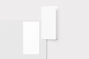 DL Bifold Brochure Blank Mockup