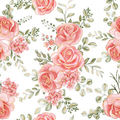 rose pink gold seamless pattern, seamless pattern for the background