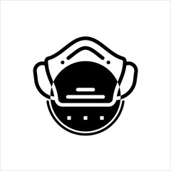Surgical Mask Icon, Medical, Dentist, Surgeon Face, Mask, Liquid Droplets And Aerosols Preventive Mask