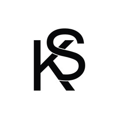 KS, SK, K, S Letters Initial Logo Monogram
