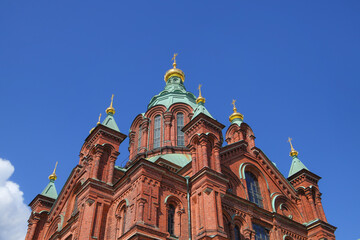 Fototapeta na wymiar Uspenski Cathedral in Helsinki - Finland