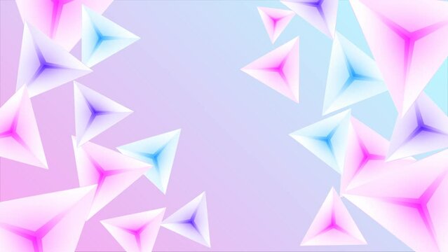abstract geometric triangel animated background