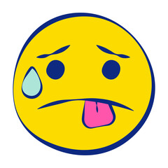 Hot 30 Grunge Emoticons Fill Style