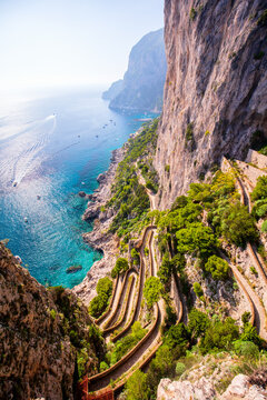 Via Krupp in Capri Italy